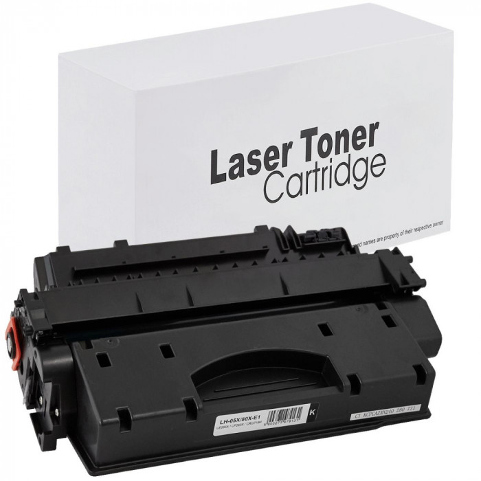 Toner de imprimanta pentru HP , CE505X / CF280X / CRG719H / CEXV40 , Negru , 6500 pagini , neutral box