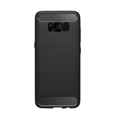 Husa pentru samsung galaxy s8 plus, silicon tpu, negru foto