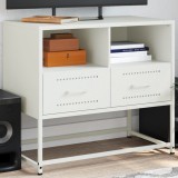 vidaXL Dulap TV, alb, 68x39x60,5 cm, oțel