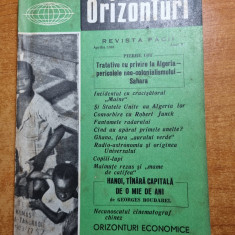 revista orizonturi - revista pacii aprilie 1961 - redactor mihai sora