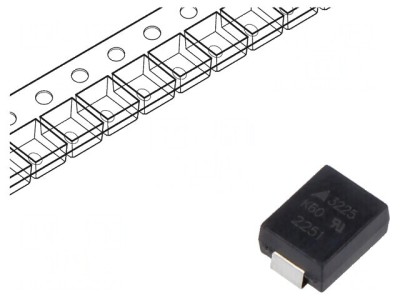 Varistor ceramic SMD 3225 60VAC 85VDC 2.2J 400A 100V 250pF foto