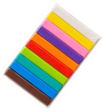 Plastilina multicolor 200 g, 10 culori in batoane, non-toxica pentru copii, modelaj artistic, creatii 3D, proiecte educative, scoala si gradinita