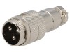 Conector Mufa Microfon Tata 3 Pini Ninigi Montare Pe Cablu Orientare Dreapta