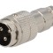 Conector mufă microfon tată 3 pini