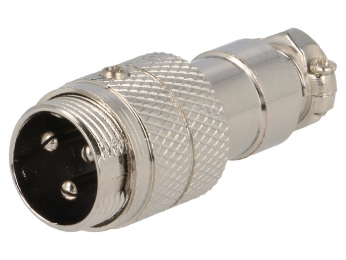 Conector mufă microfon tată 3 pini