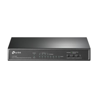 Switch 4 porturi RJ45 10/100 Mbps PoE, 4 x RJ45 10/100 Mbps, Buget PoE 66W, Unmanaged - TP-Link TL-SF1008P foto