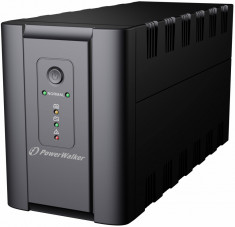 UPS line interactiv 2200VA 1200W, iesire 2xShuko+2XxIEC, baterie 2x12V 9Ah Powerwalker foto