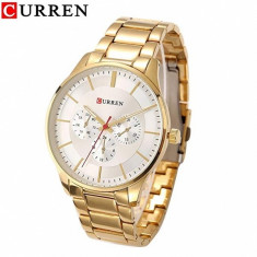 Ceas de mana barbati elegant - Curren - M8282GOLD foto