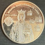 ,,SFANTUL CARE A INVINS PE TURCI&quot;STEFAN CEL MARE*1433-1504*SERIA,,ROMANI MARI&quot;MEDALIE ARGINT 10,37 g in capsula acrilica