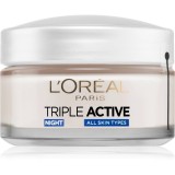 L&rsquo;Or&eacute;al Paris Triple Active Night crema de noapte hidratanta pentru toate tipurile de ten 50 ml