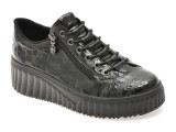 Pantofi sport RIEKER negri, N2555, din piele ecologica