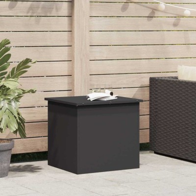 vidaXL Cutie de depozitare exterioară Negru 55 x 50.5 x 50 cm 874574 foto