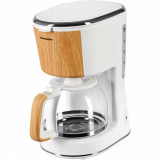 Cafetiera Heinner Soft Wood HCM-WH900BB, 900 W, 1.25 l, Alb/Maro