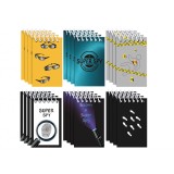 Set 15 carnetele cu spirala Censen pentru copii, cu tema SPION - RESIGILAT