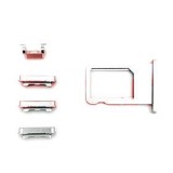 Suport SIM + Butoane Volum/Power iPhone 6 Alb, Bulk - Compatibil Apple iPhone 6
