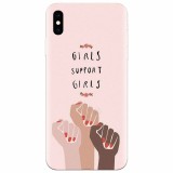 Husa silicon pentru Apple Iphone X, Girls Supportgirls