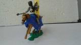 Bnk jc Figurina de plastic - Timpo - cavaler medieval calare
