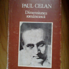 a3b DIMENSIUNEA ROMANEASCA - PAUL CELAN