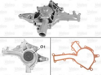 Pompa apa MERCEDES E-CLASS (W210) (1995 - 2003) VALEO 506787 foto