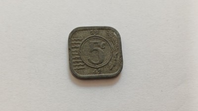 Olanda-5 Centi 1941 foto