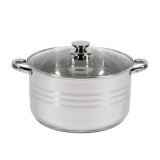 Oala inox + capac, 28x15.5 cm, 9 L, Inductie, MYRA