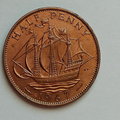 M3 C50 - Moneda foarte veche - Anglia - Half penny - 1967