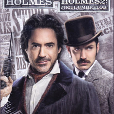 DVD Film: Sherlock Holmes + Sherlock Holmes 2 - Jocul umbrelor (set x2 SIGILATE)