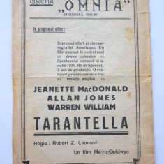 M3 C18 - Program cinematograf - Cinema Omnia - anii 1930