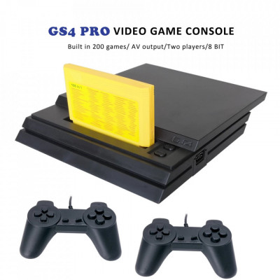 Consola De Jocuri GS4 PRO, 2 Controller Cu Fir, 200 de jocuri retro instalate foto