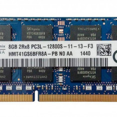 Memorie laptop Hynix sodimm 8GB DDR3L PC3L-12800s 1600Mhz 1.35V, HMT41GS6BFR8A-PB N0 AA