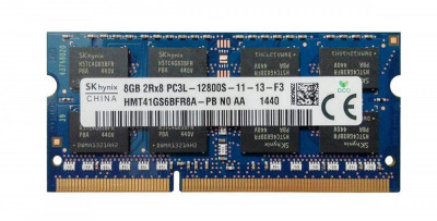 Memorie laptop Hynix sodimm 8GB DDR3L PC3L-12800s 1600Mhz 1.35V, HMT41GS6BFR8A-PB N0 AA foto