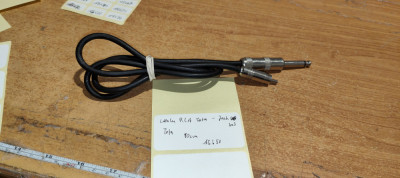 Cablu RCA - Jack 6.3 Tata 80cm #A5658 foto
