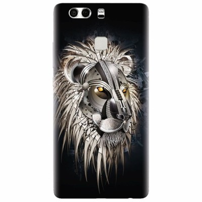 Husa silicon pentru Huawei P9 Plus, Abstract Lion 001 foto
