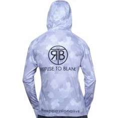 Bluza Uv Rtb Refuse To Blank Long Sleeve Hoodie Upf 50+, Light Camo Grey, Marime S foto