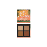 Paleta pudre bronzante, W7, Honolulu Silhouette Bronze &amp; Contour, 4 nuante