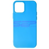 Husa Silicon Royal Blue pentru iPhone 12, High Copy, Protectie Premium