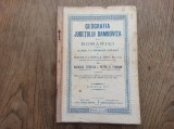 GEOGRAFIA JUDETULUI DAMBOVITA, 1914 */ NUMEROASE HARTI SI ILUSTRATII