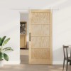 Ușa glisantă cu set de accesorii 86x198.5 cm Lemn masiv de pin