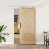 Ușa glisantă cu set de accesorii 86x198.5 cm Lemn masiv de pin