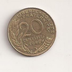 Moneda Franta - 20 Centimes 1989 v2
