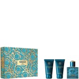 Set Versace: Pour Homme, Eau De Toilette, For Men, 50 ml + Pour Homme, After-Shave Balm, 50 ml + Pour Homme, Shower Gel, For Hai