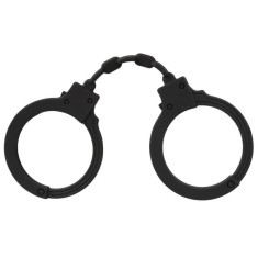 Catuse din silicon moale Handcuffs, black