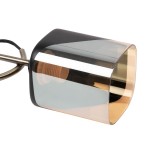 Lustra Smoky 3XE27 IP20, negru+auriu, Erste