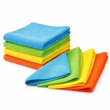 Cumpara ieftin Set 4 Lavete Microfibra Profesionale 30x30cm, Cod Culori (Rosu, Galben, Albastru, Verde), Curatenie Universală: Geamuri, Mobilier, Auto