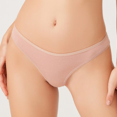 GS1148-822 Chilot tanga simplu din bumbac elastic captusit inghinal