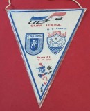 Fanion meci fotbal (anii`80) UNIVERSITATEA CRAIOVA - GD CHAVES (UEFA Cup 16.09.1987)
