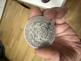 Moneda 5 lei 1880, argint. Romania