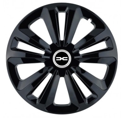 Set 4 capace roti pentru Dacia Nou, model Terra Black, R15 foto