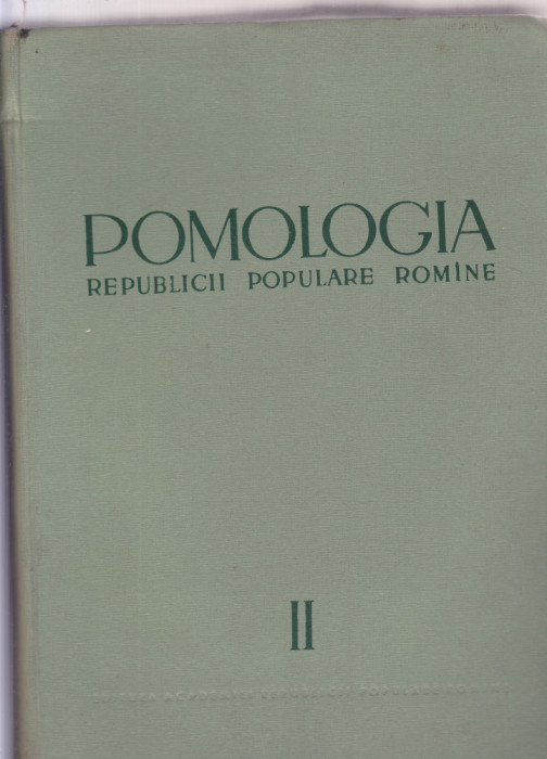 POMOLOGIA REPUBLICII SOCIALISTE ROMANIA VOLUMUL II MARUL
