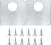 Set 2 elemente de reparare a balamalei, mzoLife&reg;, Otel inoxidabil, cu Suruburi